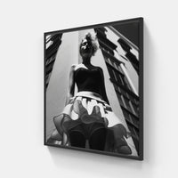 Fashion's Timeless Appeal-Canvas-artwall-20x20 cm-Black-Artwall