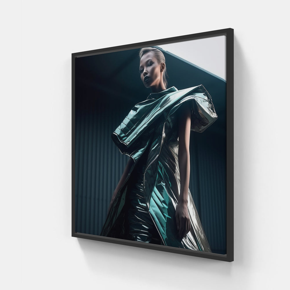 Fashion's Allure Revealed-Canvas-artwall-20x20 cm-Black-Artwall