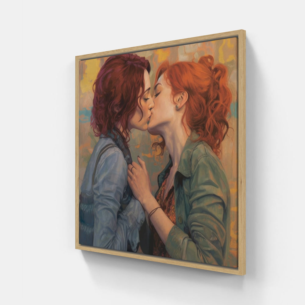 Blissful Emotion Connection Love-Canvas-artwall-Artwall