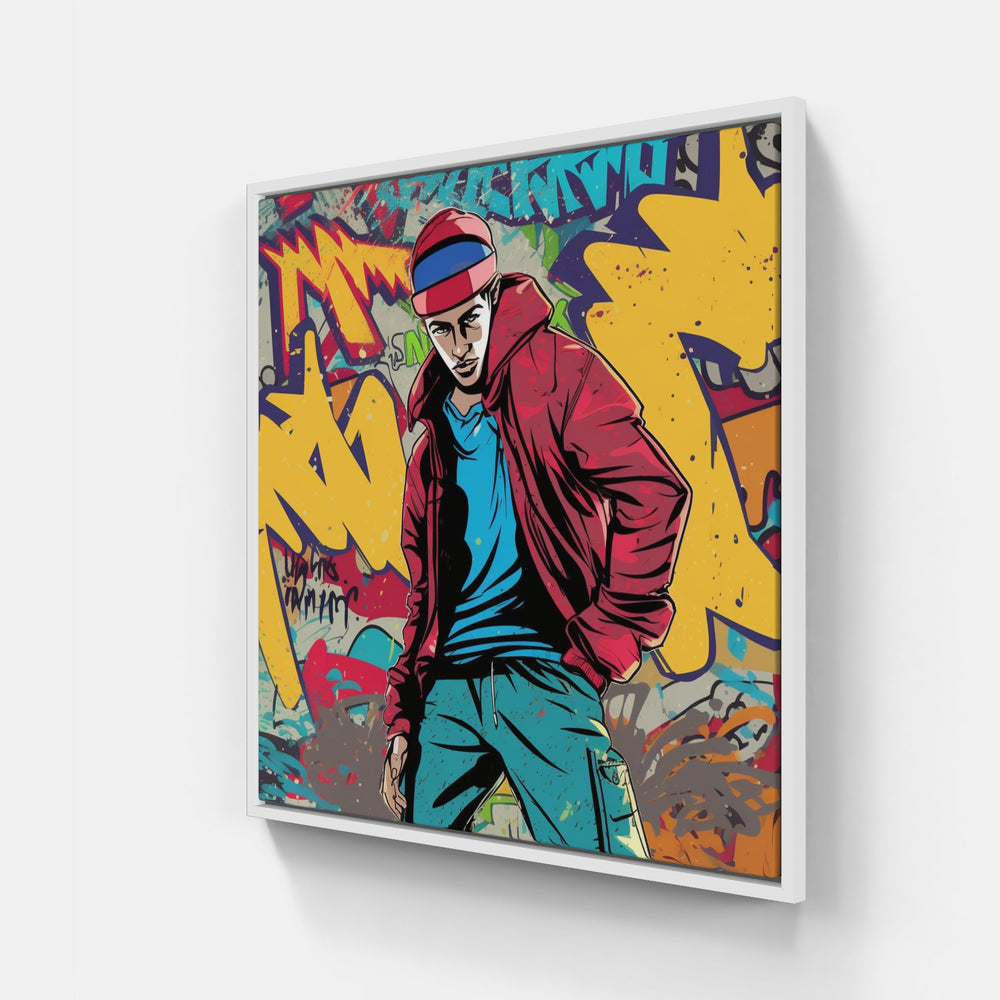 Pop Streetwear Revolution-Canvas-artwall-20x20 cm-White-Artwall