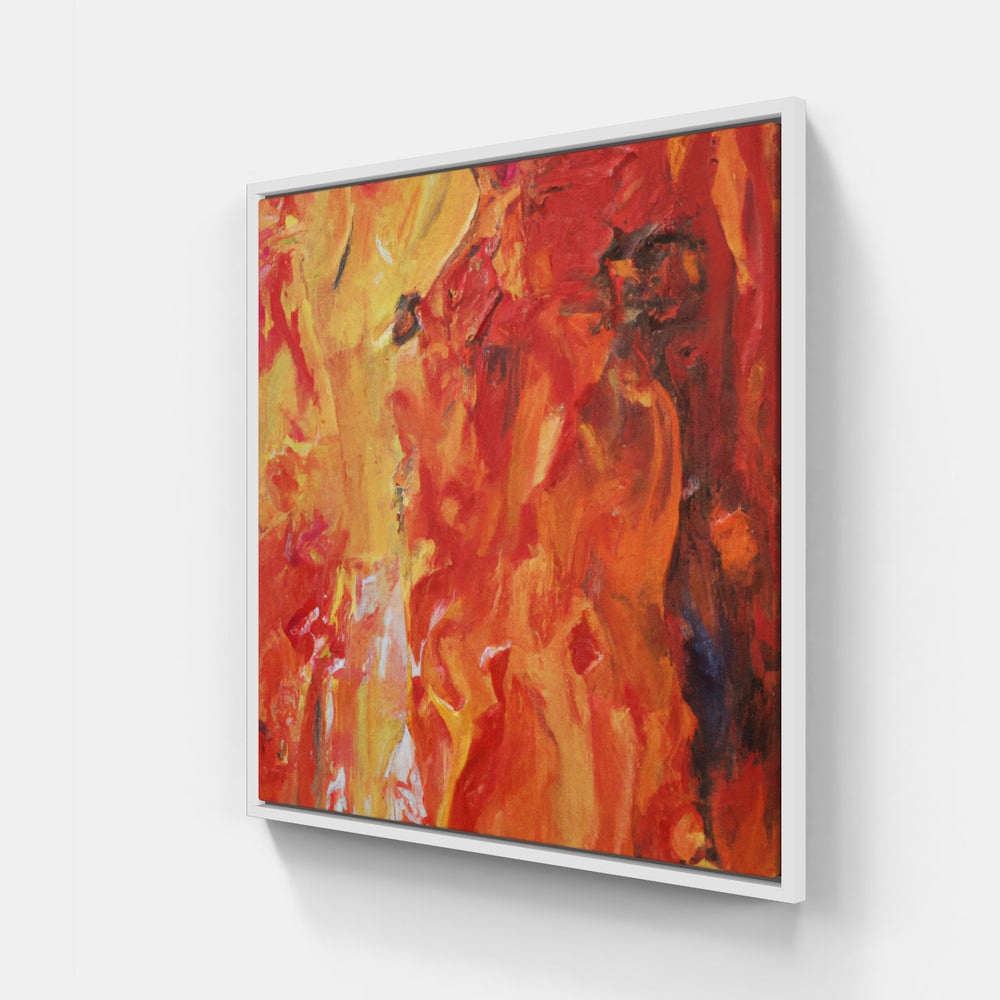 Orange never late-Canvas-artwall-20x20 cm-White-Artwall