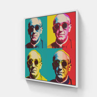 Captivating Andy Warhol Vibe-Canvas-artwall-20x20 cm-White-Artwall