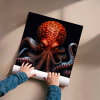 L'impression présentée en poster, sans encadrement, sur un mur neutre.