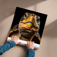 L'impression présentée en poster, sans encadrement, sur un mur neutre.