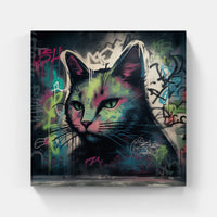 Cat meow purr fur-Canvas-artwall-Artwall