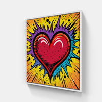 Eternal Heart Harmony-Canvas-artwall-20x20 cm-White-Artwall