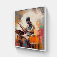 Vivid Drum Grooves-Canvas-artwall-20x20 cm-White-Artwall