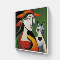 Pablo's Artistic Revolution-Canvas-artwall-20x20 cm-White-Artwall