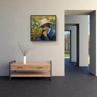 Van Gogh's Radiant Sun-Canvas-artwall-Artwall