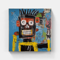 Raw Basquiat Energy-Canvas-artwall-Artwall