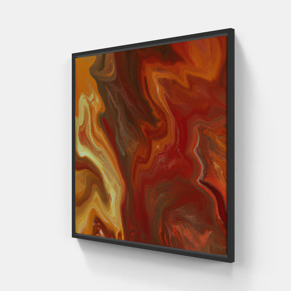 Orange ripens early-Canvas-artwall-20x20 cm-Black-Artwall