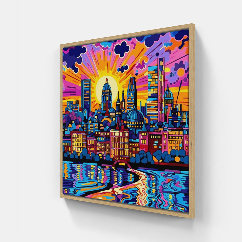 London Mosaic-Canvas-artwall-Artwall