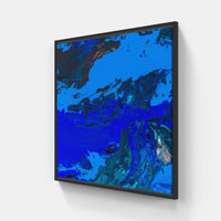 Blue sky dreams-Canvas-artwall-20x20 cm-Black-Artwall
