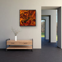 Orange Sunrise Glow-Canvas-artwall-Artwall