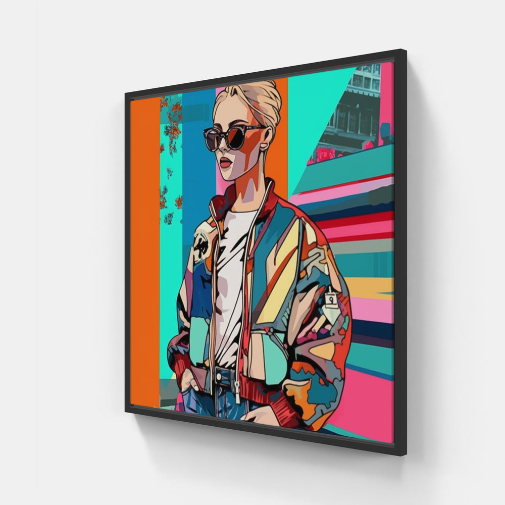 Urban Streetwear Splash-Canvas-artwall-20x20 cm-Black-Artwall