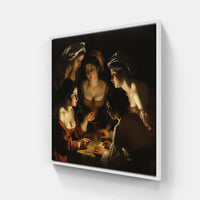 Caravaggio's Italian Masterpiece-Canvas-artwall-20x20 cm-White-Artwall