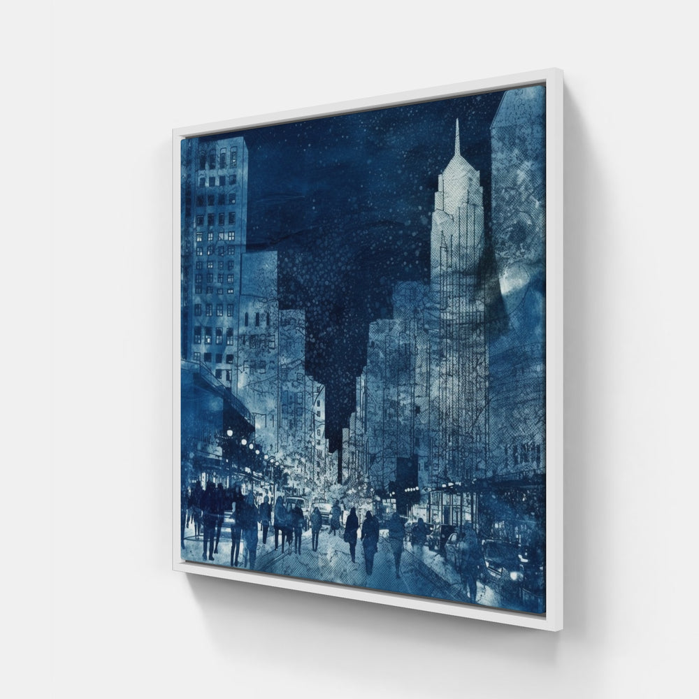 Cyanotype Marvels Unveiled-Canvas-artwall-20x20 cm-White-Artwall