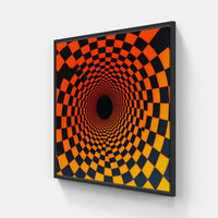 Illusionary Perspectives-Canvas-artwall-20x20 cm-Black-Artwall