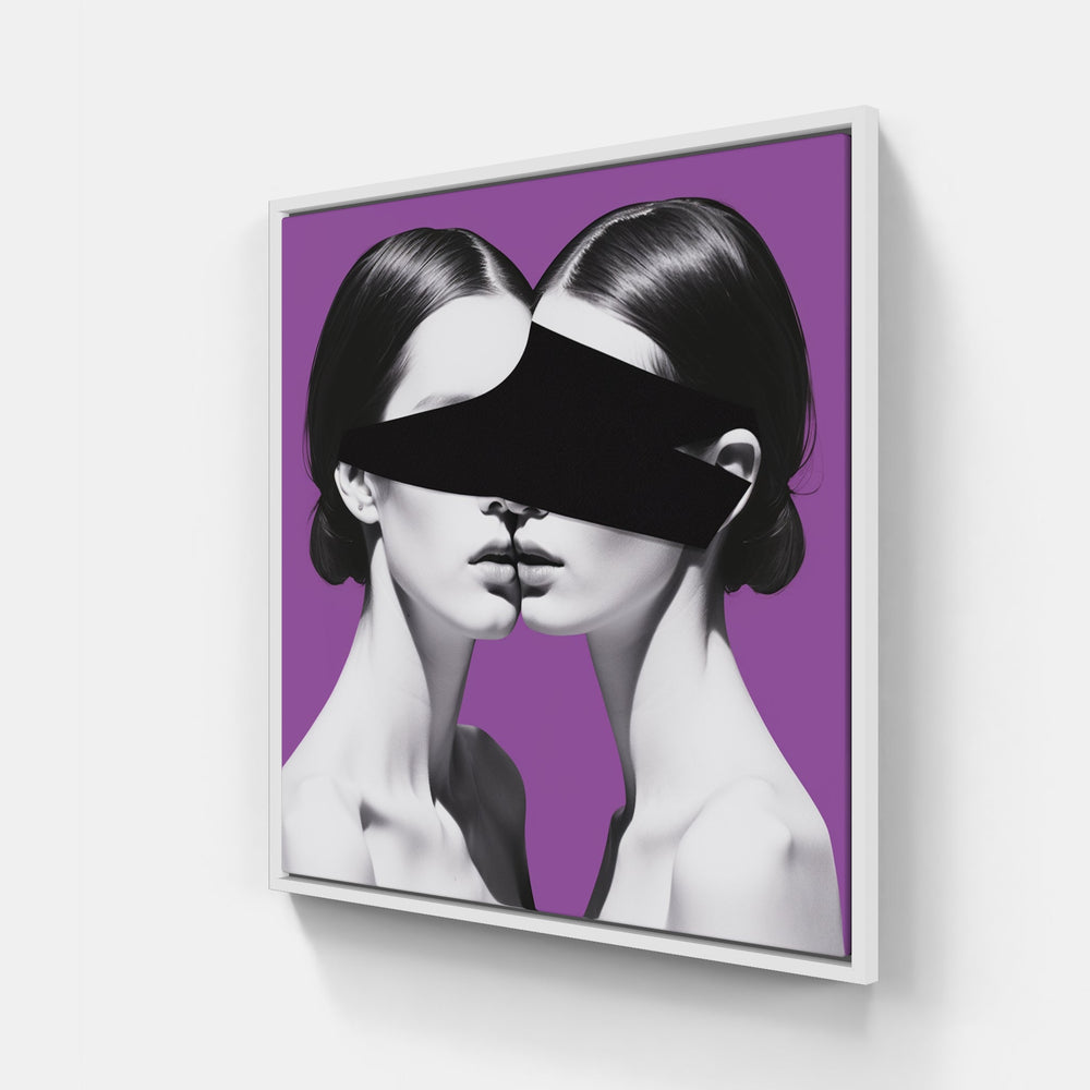 Minimalist Collage Harmony-Canvas-artwall-20x20 cm-White-Artwall
