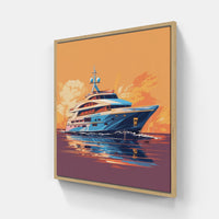 Majestic Ocean Voyage Boat-Canvas-artwall-Artwall