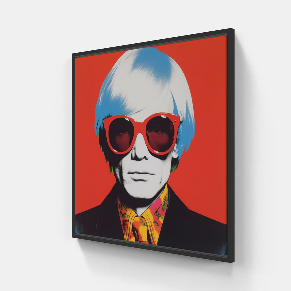 Warhol's Bold Brushstrokes-Canvas-artwall-20x20 cm-Black-Artwall