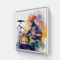 Enchanting Drum Melodies-Canvas-artwall-20x20 cm-White-Artwall