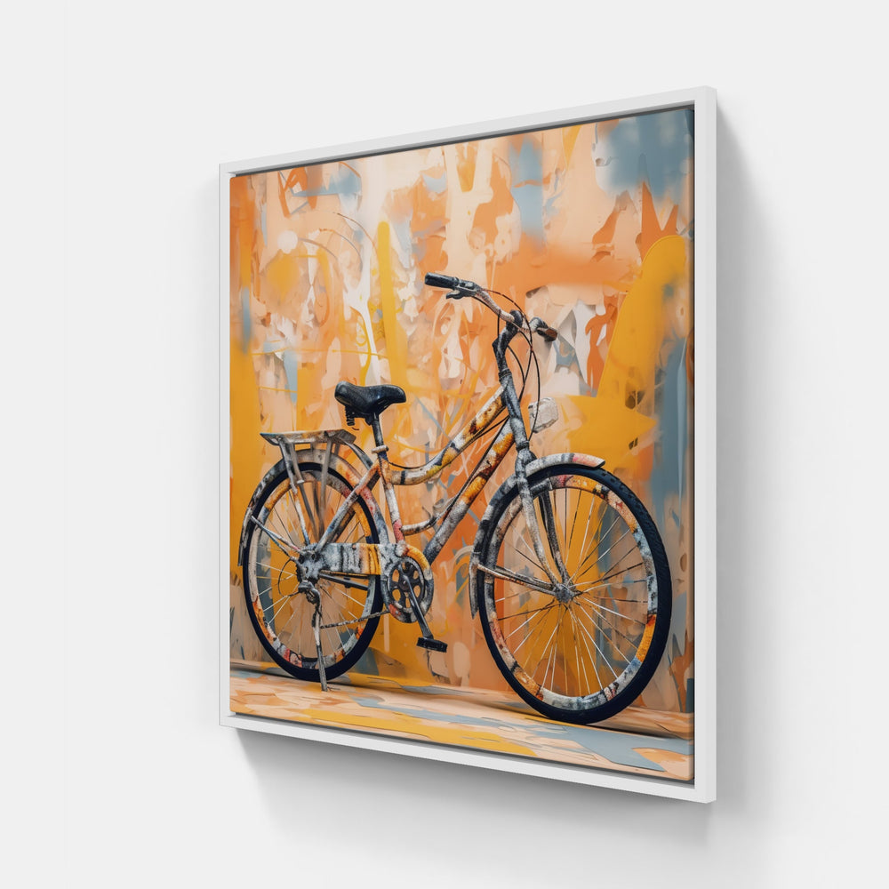 Two-Wheel Expressions-Canvas-artwall-20x20 cm-White-Artwall