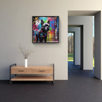 Dog soars high-Canvas-artwall-Artwall