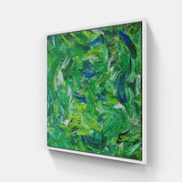 Green promise held-Canvas-artwall-20x20 cm-White-Artwall