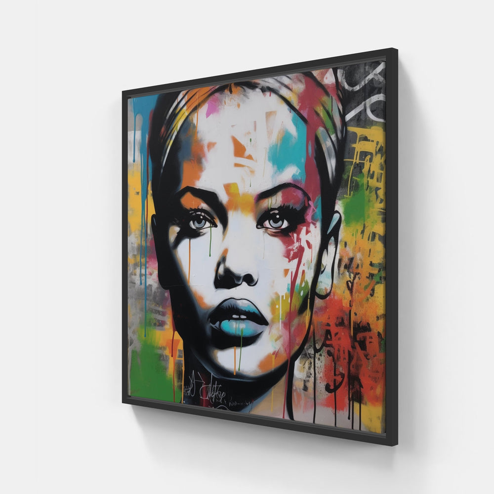 StreetDreams galore.-Canvas-artwall-20x20 cm-Black-Artwall