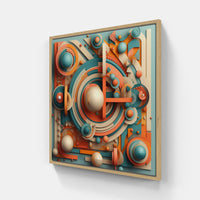 Neon Fusion-Canvas-artwall-20x20 cm-Wood-Artwall