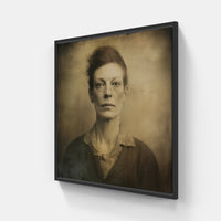 Captivating Daguerreotype Essence-Canvas-artwall-20x20 cm-Black-Artwall