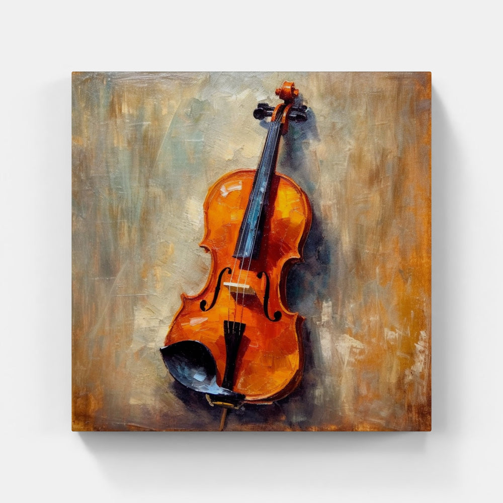 Tranquil Violin Melodies-Canvas-artwall-Artwall