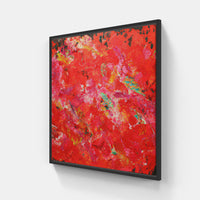 Red apple rot-Canvas-artwall-20x20 cm-Black-Artwall