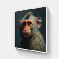 Captivating Monkey Canva-Canvas-artwall-20x20 cm-White-Artwall