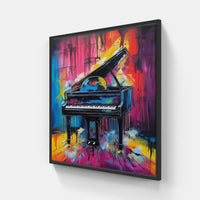 Captivating Piano Sonata-Canvas-artwall-20x20 cm-Black-Artwall