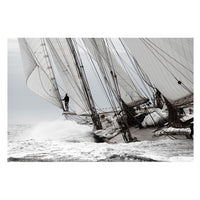 Classic Boat in the Waves Art Print