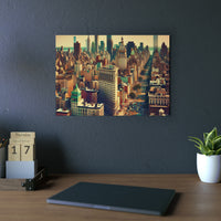 New-York éclairée !- Tableau aluminium