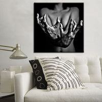 Woman hands Abstract print art