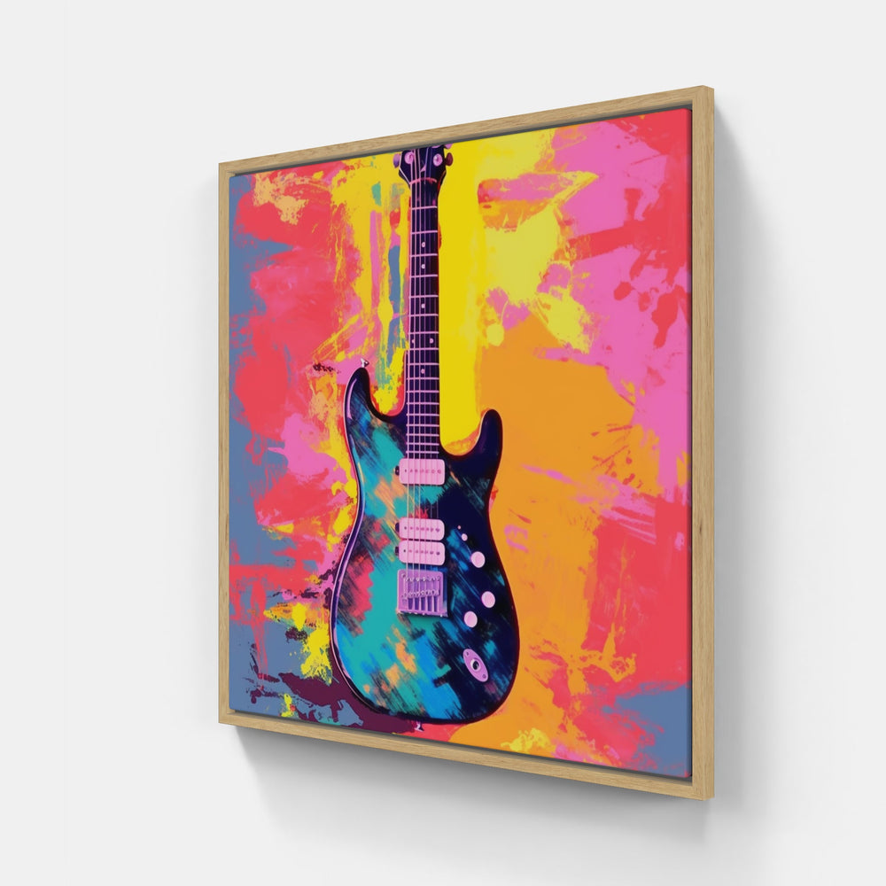 Rhythmic Guitar Melody-Canvas-artwall-Artwall