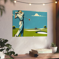 Golf Course Sunrise- Tableau aluminium