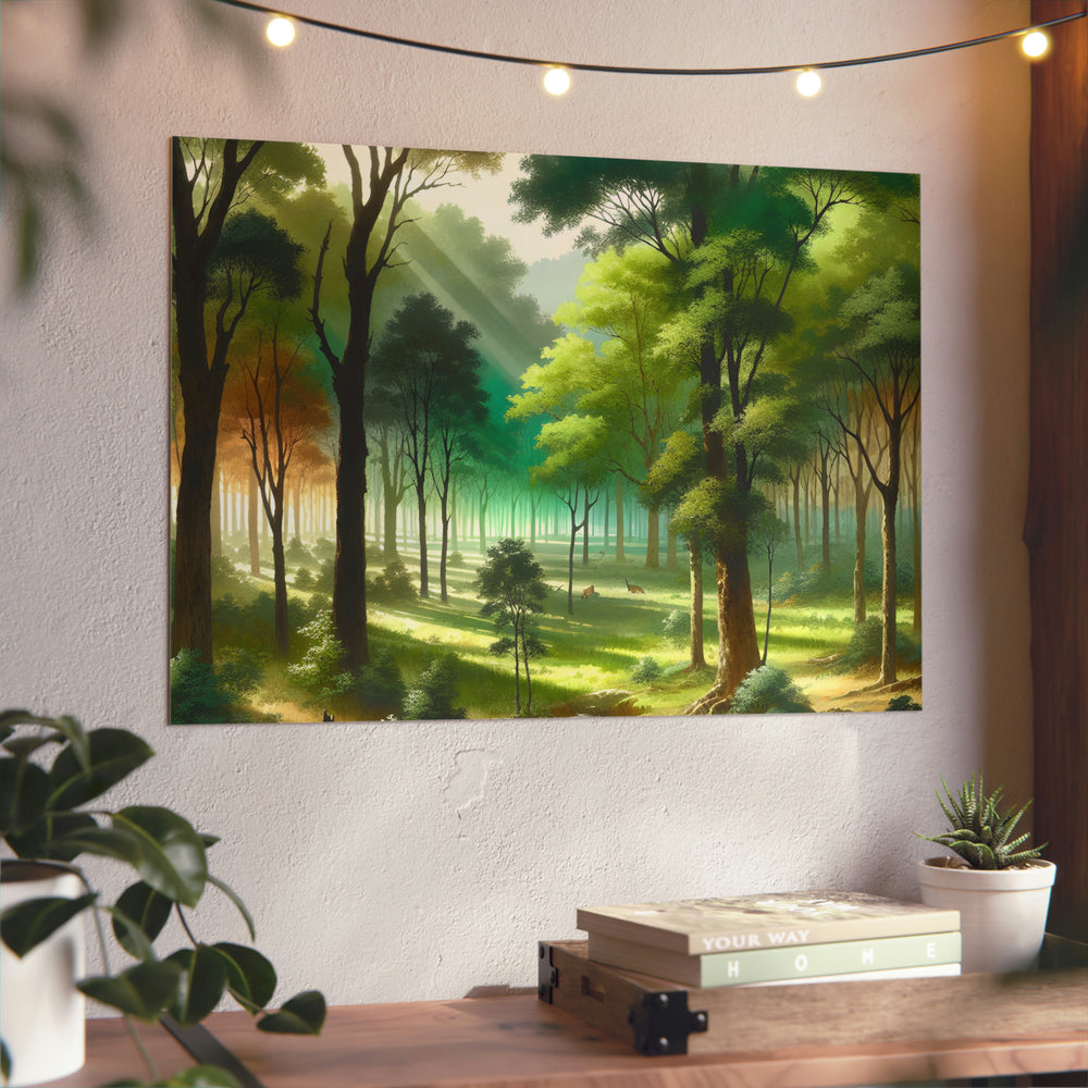 Forêt enchantée rêve.- Tableau aluminium