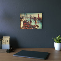 London, Love, Fate, Home.- Tableau aluminium