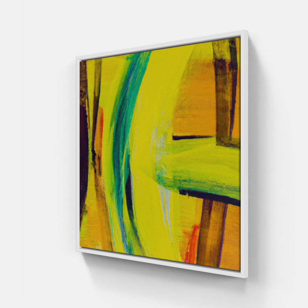 Yellow Sunlight Shines-Canvas-artwall-20x20 cm-White-Artwall