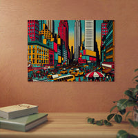 New York, vie nouvelle.- Tableau aluminium