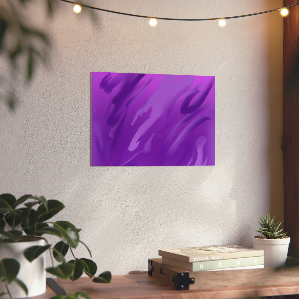 Mer violet sommeil- Tableau aluminium