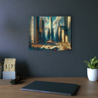 New-York, Forever, Love, Home.- Tableau aluminium