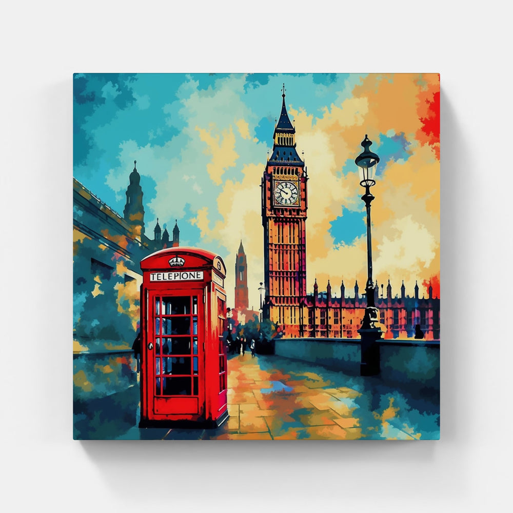 London Dazzling Skylines at Dusk-Canvas-artwall-Artwall