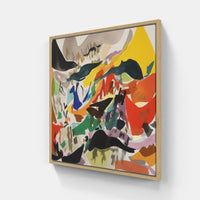 #12345 Abstract Energy-Canvas-artwall-20x20 cm-Wood-Artwall