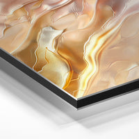 Gros plan du relief : la surépaisseur d'encre en lumière rasante sur aluminium Dibond.